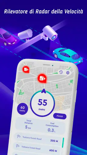 Mappe offline, GPS, tachimetro screenshot