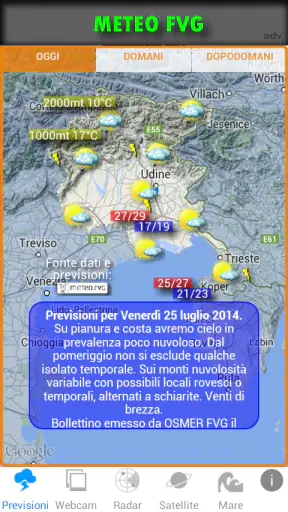 METEO FVG screenshot