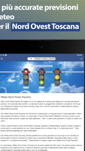 Meteo Nord Ovest Toscana screenshot