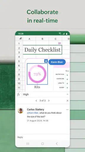 Microsoft Excel: Spreadsheets screenshot