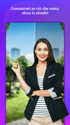 Modifica foto, cambio sfondo screenshot