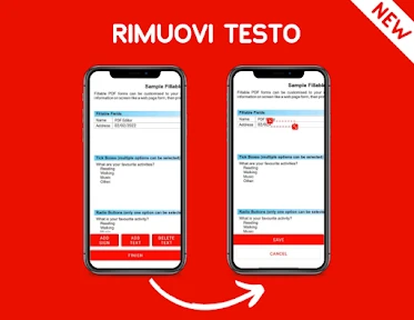 Modificare PDF firma, scrivere screenshot