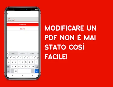 Modificare PDF firma, scrivere screenshot
