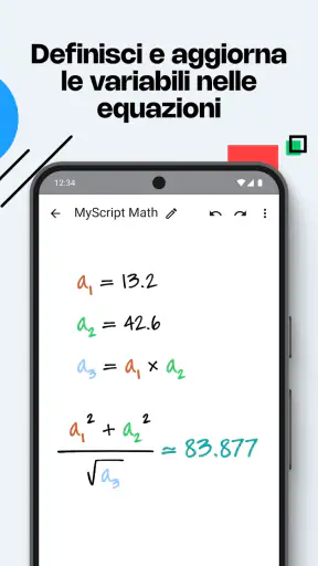 MyScript Math: calcola,traccia screenshot