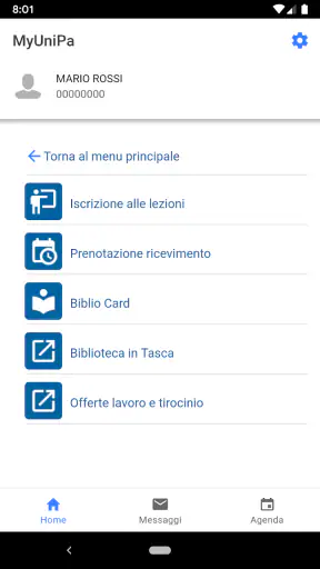 MyUniPa screenshot