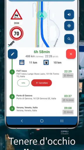 Navigazione camion CargoTour screenshot