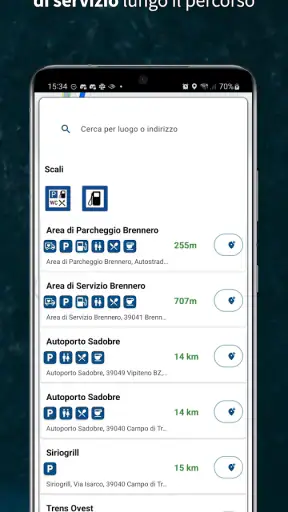 Navigazione camion CargoTour screenshot