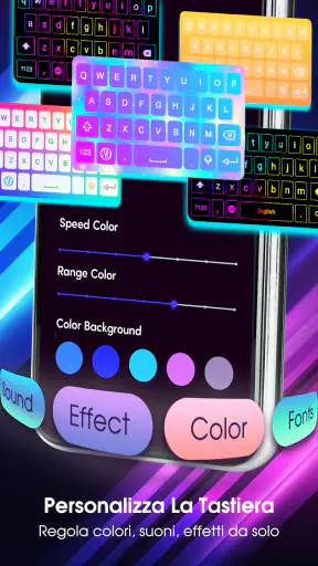 Neon LED Keyboard|Led Tastiera screenshot