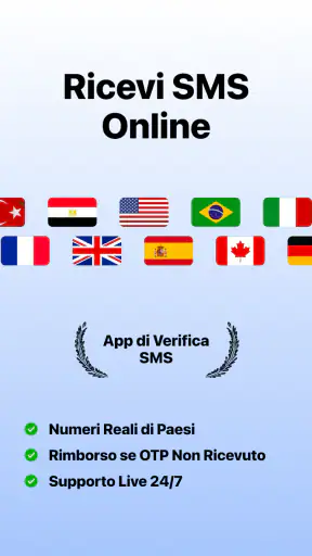 Numero Virtuale e SMS - GetOTP screenshot