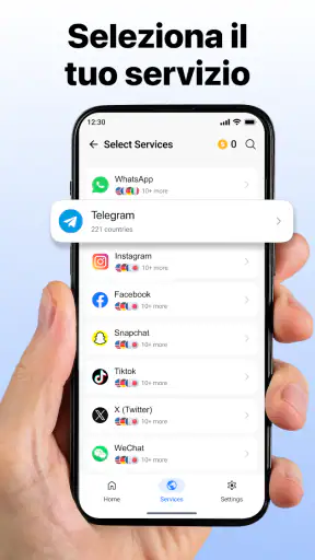 Numero Virtuale e SMS - GetOTP screenshot