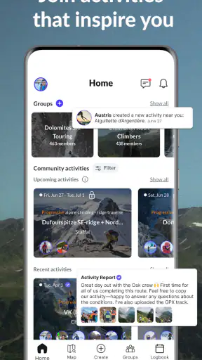 Oak: ski, climb, run screenshot
