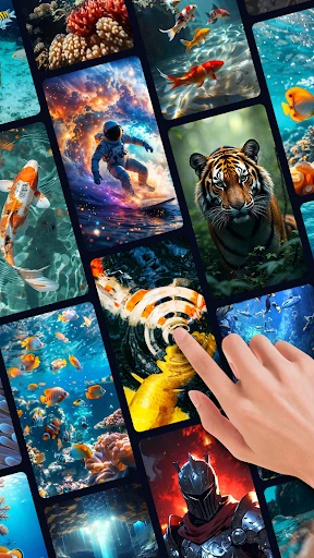 Ondulazione: sfondi animati 3D screenshot