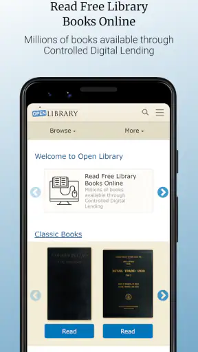 Open Library screenshot