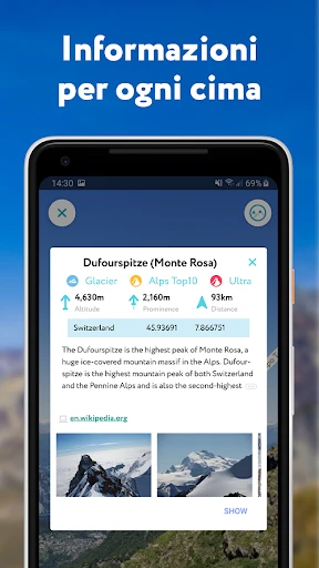 PeakVisor - Mappa 3D & Cime screenshot