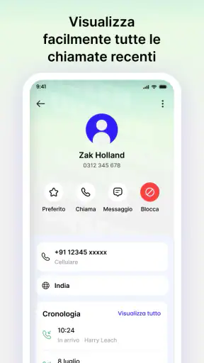 Peekora: ID Chiamante & Blocco screenshot