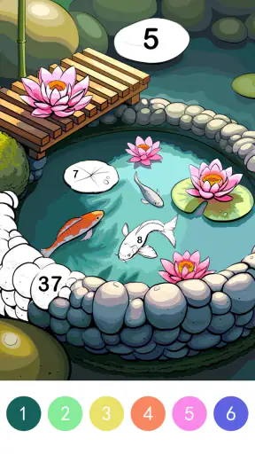 Pop Color - Paint by number screenshot