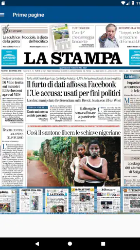 Prime pagine screenshot