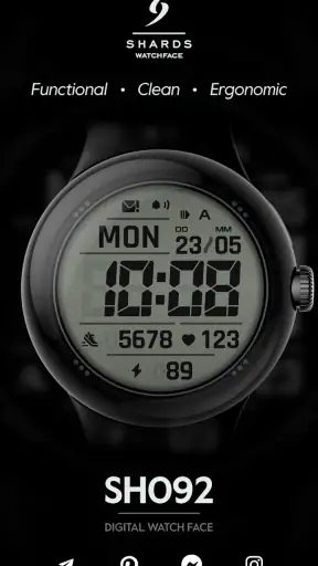 Quadrante dell'orologio SH092 screenshot