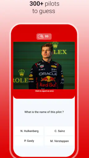 Quiz F1 - Indovina il Pilota screenshot
