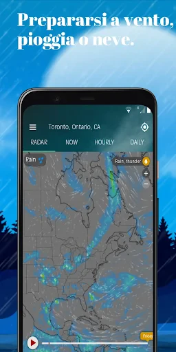 Radar meteo—Previsioni e mappe screenshot