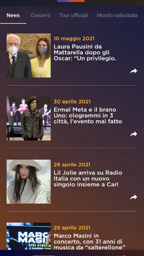 Radio Italia screenshot