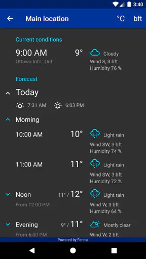 Rain Alarm (Allarme Pioggia) screenshot