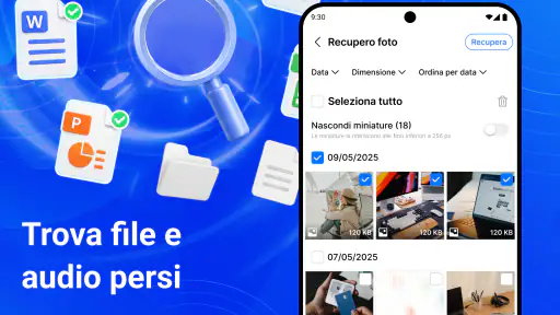 Recupero File: Foto E Video screenshot