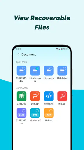 Recupero file telefono screenshot