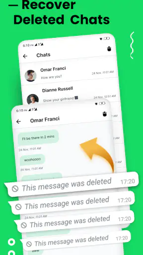 Recupero messaggi WA eliminati screenshot