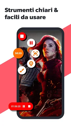 Registra schermo telefono screenshot
