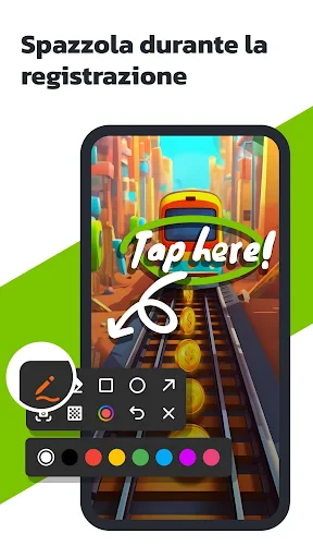 Registra schermo telefono screenshot
