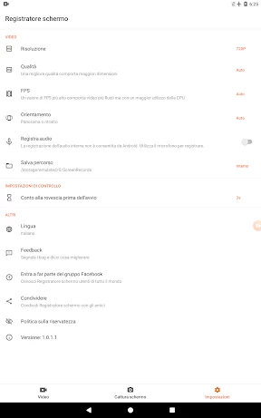 Registra Schermo - XRecorder screenshot