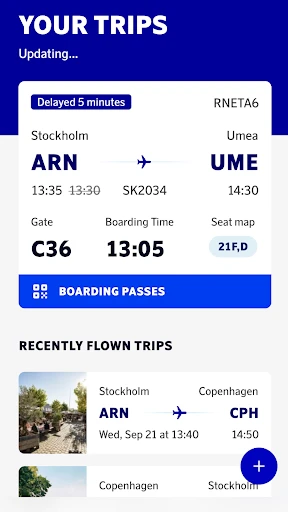 SAS – Scandinavian Airlines screenshot