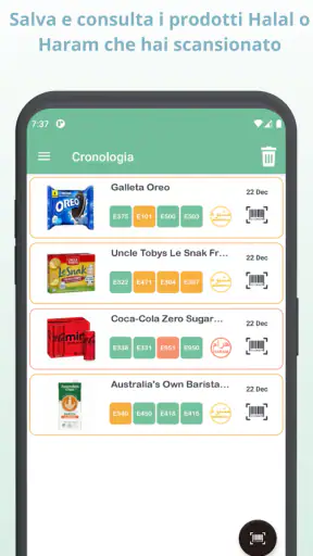 Scanner Halal e additivi haram screenshot