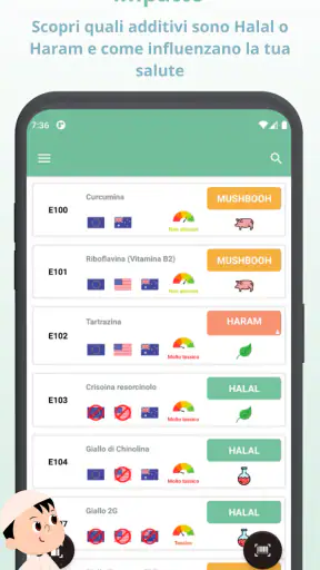 Scanner Halal e additivi haram screenshot