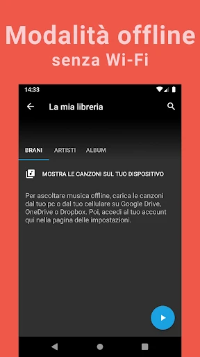 Scaricare musica illimitata screenshot
