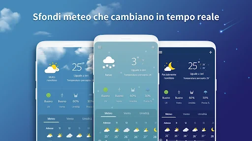 Schermata meteo screenshot