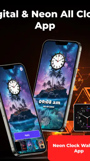 Sfondo Orologio: Data e Ora screenshot