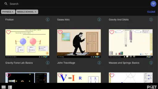 Simulazioni di PhET screenshot
