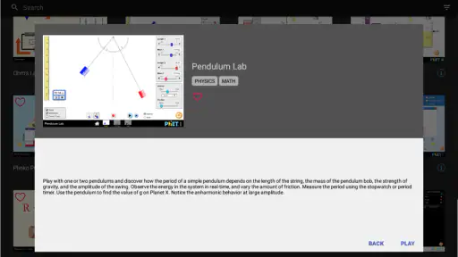 Simulazioni di PhET screenshot