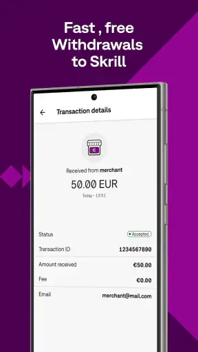 Skrill – Paga e invia denaro screenshot