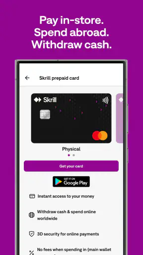 Skrill – Paga e invia denaro screenshot