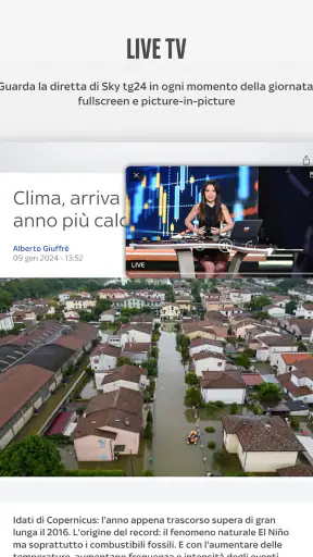 Sky TG24 screenshot
