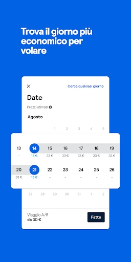 Skyscanner: voli, hotel, auto screenshot