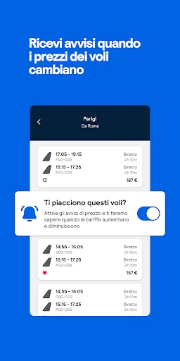 Skyscanner: voli, hotel, auto screenshot