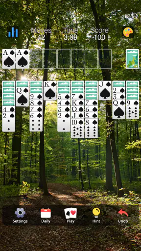 Solitario Spider: Carte screenshot