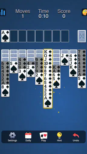 Solitario Spider: Carte screenshot
