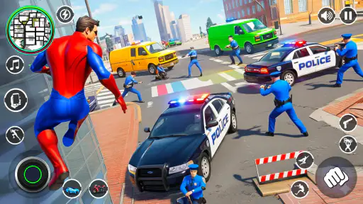 Spider Rope Hero Rescue City screenshot