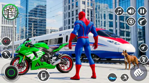 Spider Rope Hero Rescue City screenshot