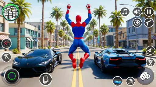 Spider Rope Hero Rescue City screenshot